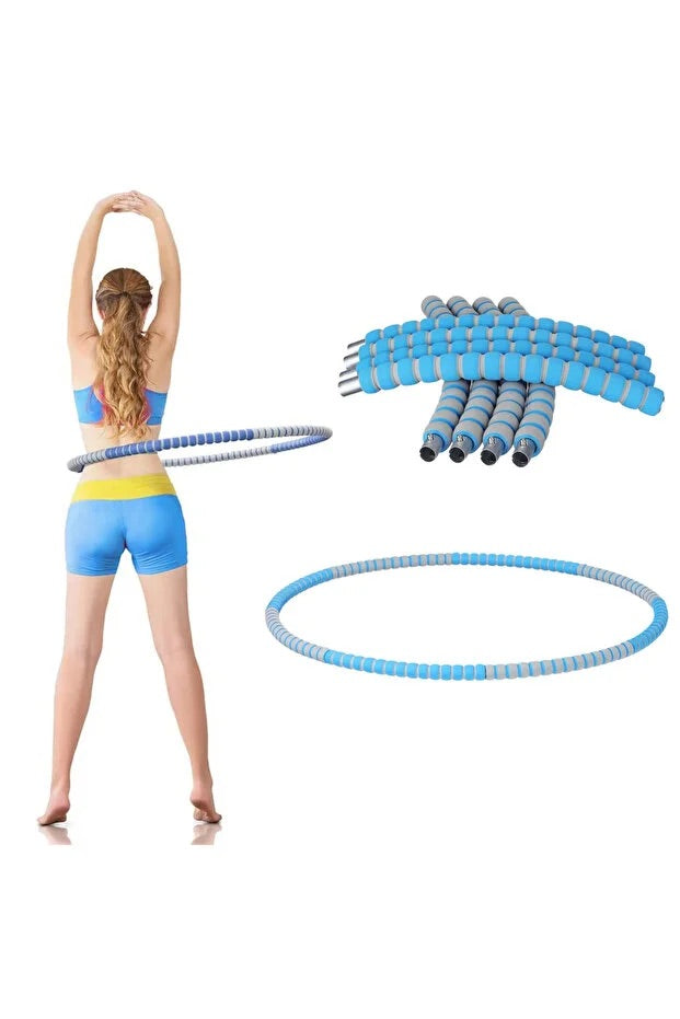 8 Parça Ağırlıklı Metal Hulahop Büyük Boy 85 Cm Çapında 750 GR Hula Hoop