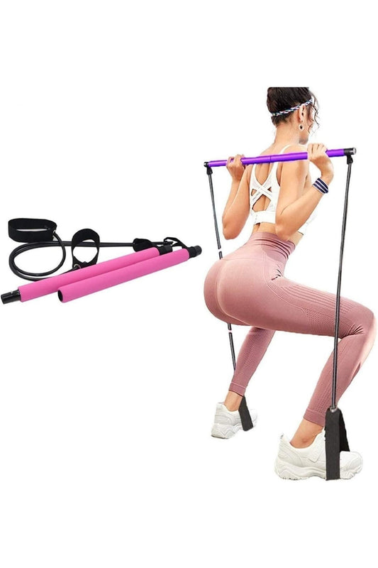 Portable Studio Pilates Jimnastik Egzersiz Çubuğu Pilates Squat Egzersiz Barı